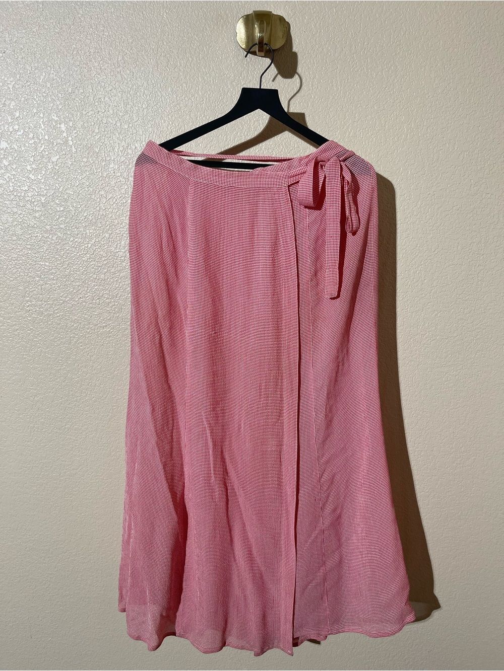 Moschino Vintage Pink Midi Wrap Skirt with Side Tie